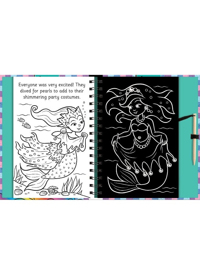 null - Scratch and Draw Mermaids - Scratch Art Activity Book - Image 1