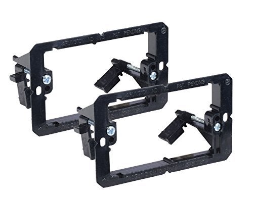 iMBAPrice LV1-2PK Single Gang (1-Gang) Low Voltage Mounting Bracket - Black (Pack of 2) - Image 2