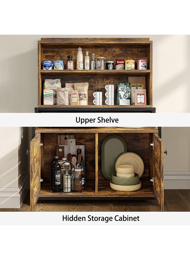 إن كي أكس رف خباز متعدد الطبقات للمطبخ مع حامل فرن ميكروويف ورف تخزين متعدد الاستخدامات للاستخدام المنزلي - Image 5