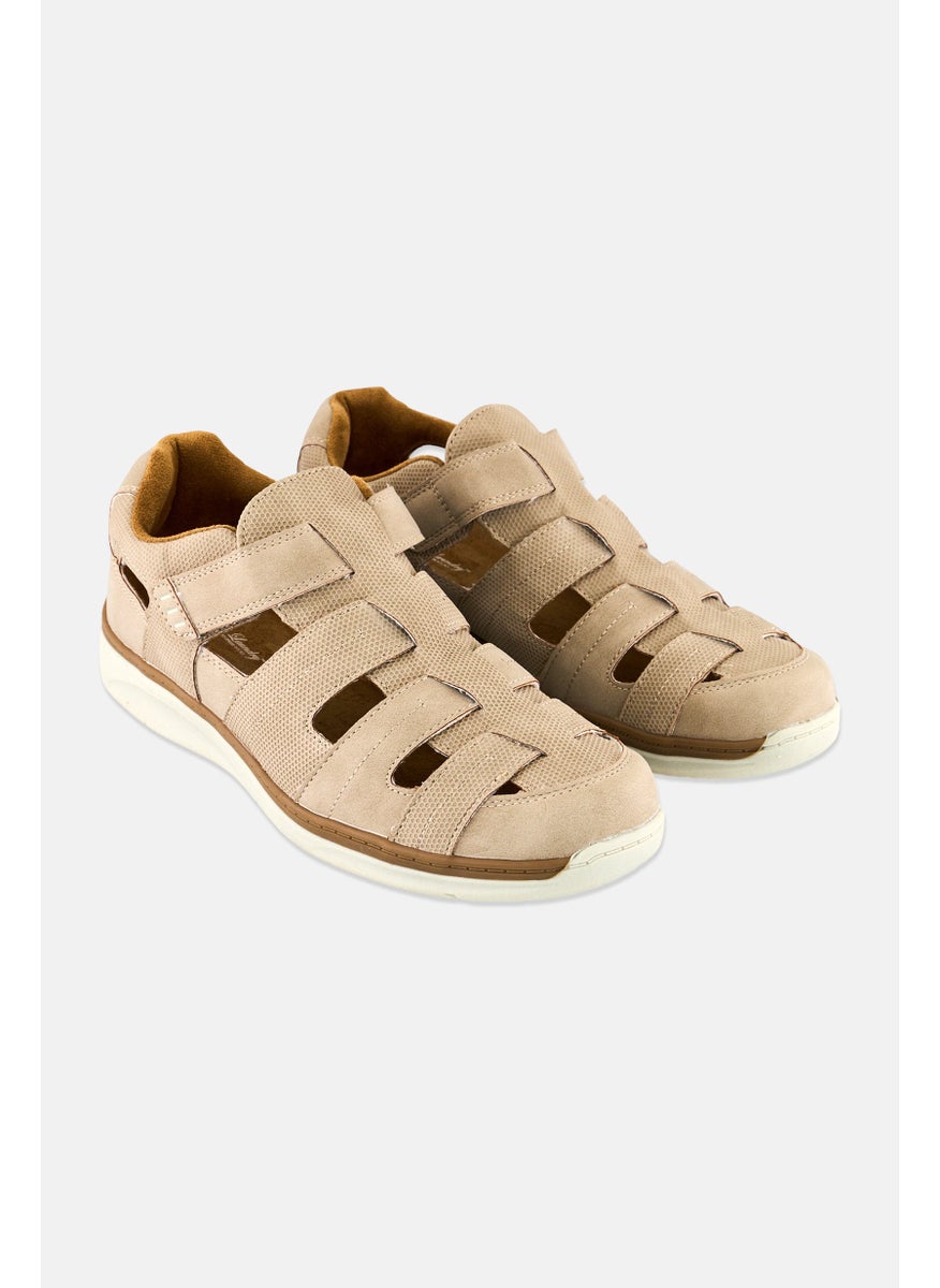 English Laundry Men Velcro Closure Casual Shoes, Taupe  - Image 1