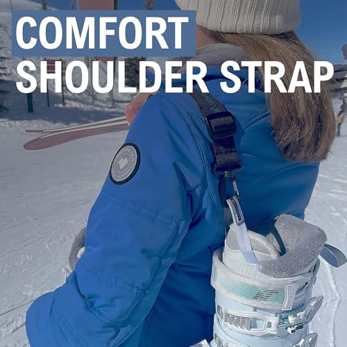 StoreYourBoard Ski & Boot Carrier Strap 2-Pack | Adjustable Ski Boots & Snowboard Boot Strap Sling | Heavy-Duty Shoulder Carrying Strap for Men & Women (2 Pack) - Image 3