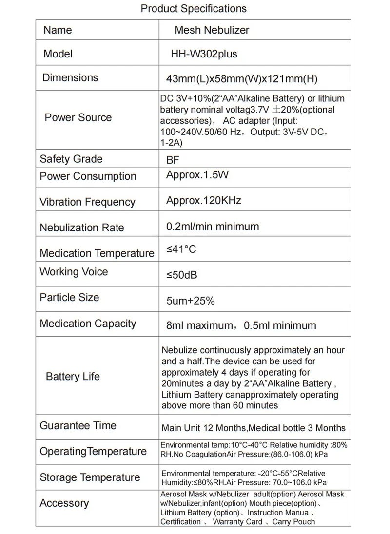 Generic - Portable Nebulizer Machine,Mini Vaporizers,USB Rechargeable Handheld Mesh Inhaler,Two Ways To Use For Adults And Children With Breathing Problems, For Home Office Outdoor - Image 1