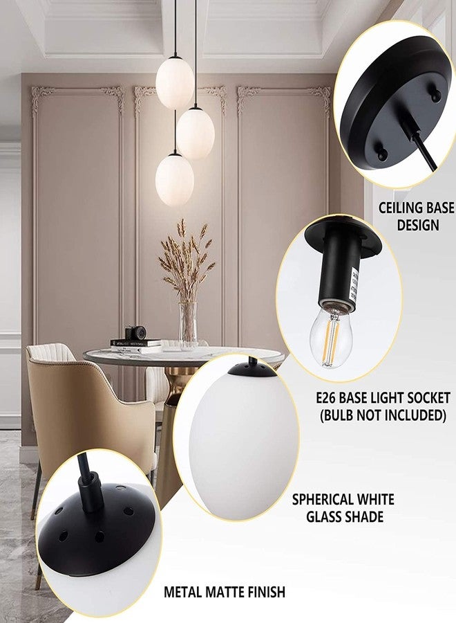 SINOMAN Black Hanging Lights for Living Room/Lights for Ceiling/Hanging Lamps for Home Decoration/Decorative Hanging Lights,Metal (6" Doom SL, Without Bulb) - Image 5