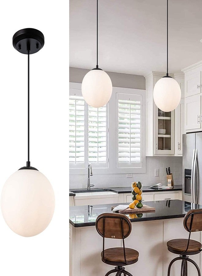 SINOMAN Black Hanging Lights for Living Room/Lights for Ceiling/Hanging Lamps for Home Decoration/Decorative Hanging Lights,Metal (6" Doom SL, Without Bulb) - Image 1