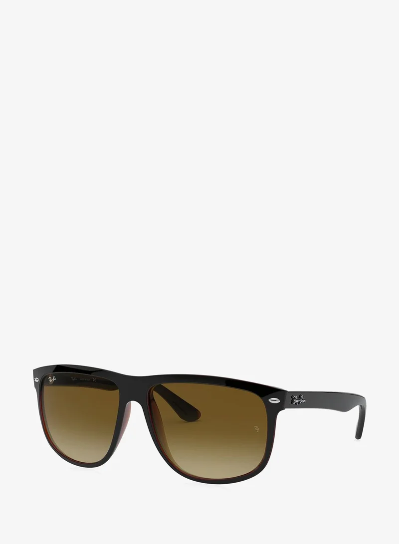 Ray-ban Black On Brown 0Rb4147 Boyfriend Square Sunglasses for Men | Best Price UAE