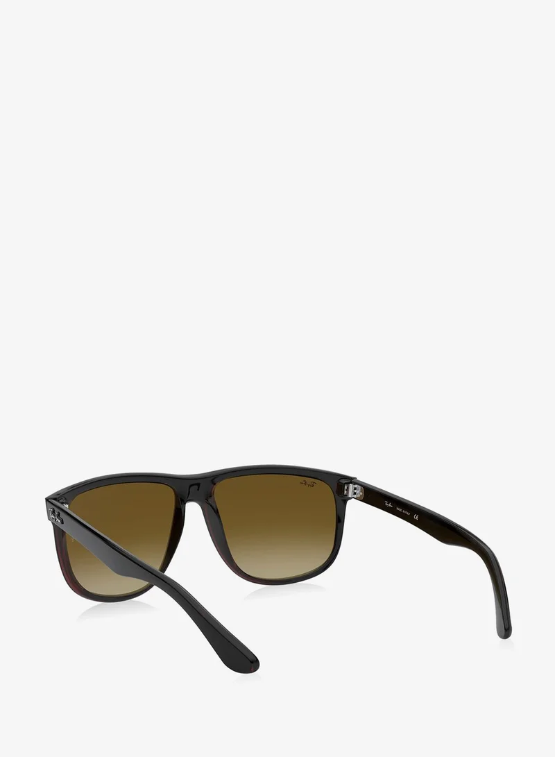 Ray-ban Black On Brown 0Rb4147 Boyfriend Square Sunglasses for Men | Best Price UAE