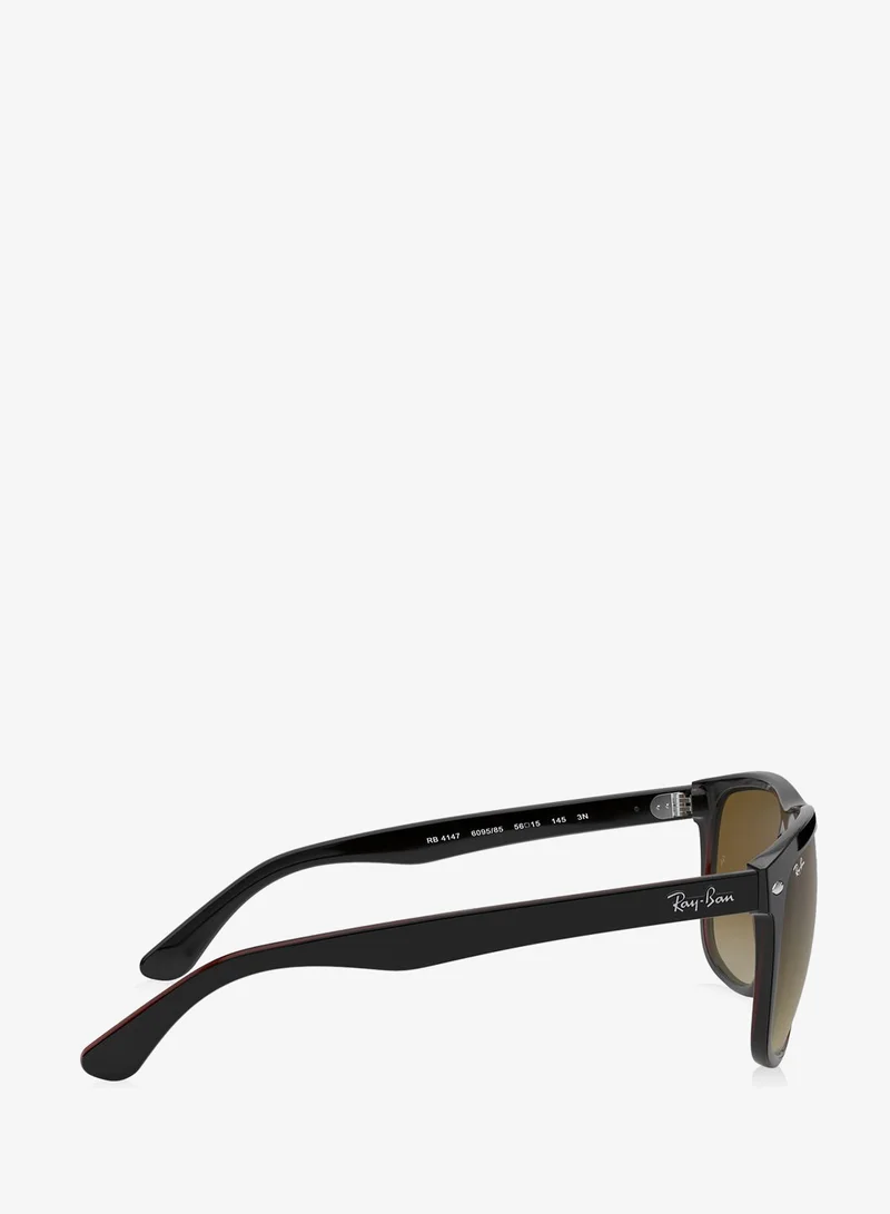Ray-ban Black On Brown 0Rb4147 Boyfriend Square Sunglasses for Men | Best Price UAE