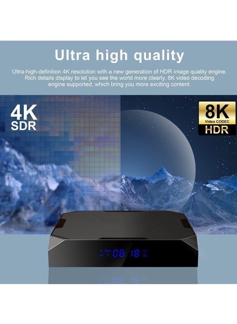 8K HDR Media Player TV Box, Android 11 X96 Max Plus Ultra, Amlogic S905X4 4GB 64GB 2.4G 5G Dual WiFi BT4.0 Support AV1 H.265 - Image 1