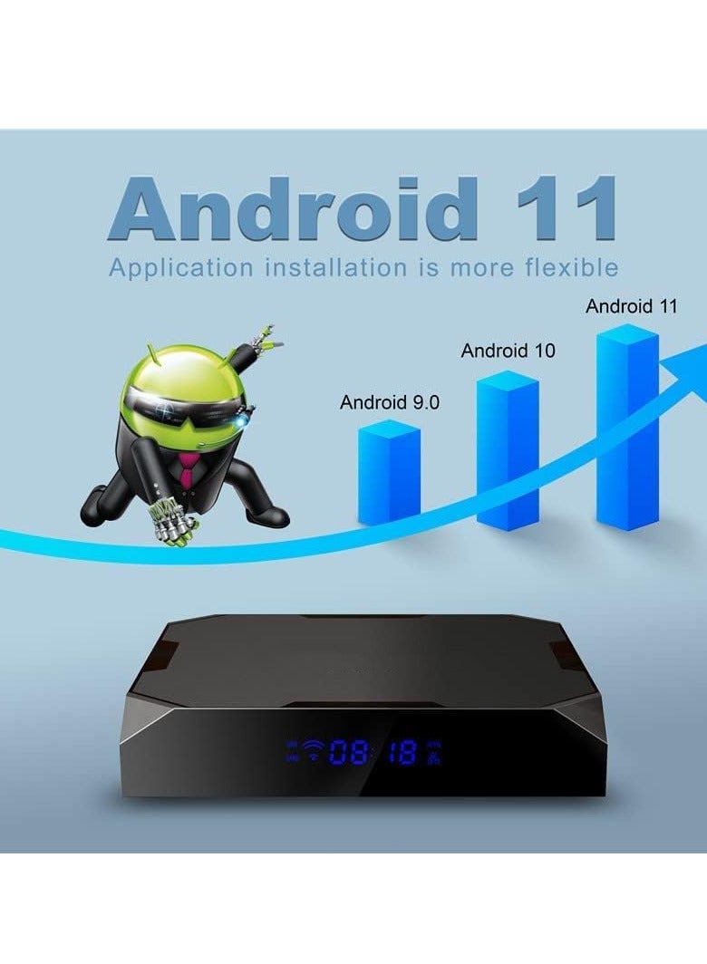 8K HDR Media Player TV Box, Android 11 X96 Max Plus Ultra, Amlogic S905X4 4GB 64GB 2.4G 5G Dual WiFi BT4.0 Support AV1 H.265 - Image 5