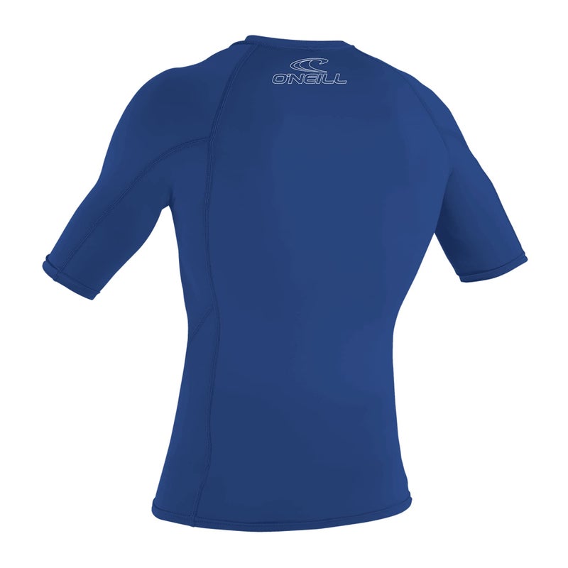 O'Neill Men's Basic Skins UPF 50+ Short Sleeve Rash Guard, Pacific, 2XL - Image 3