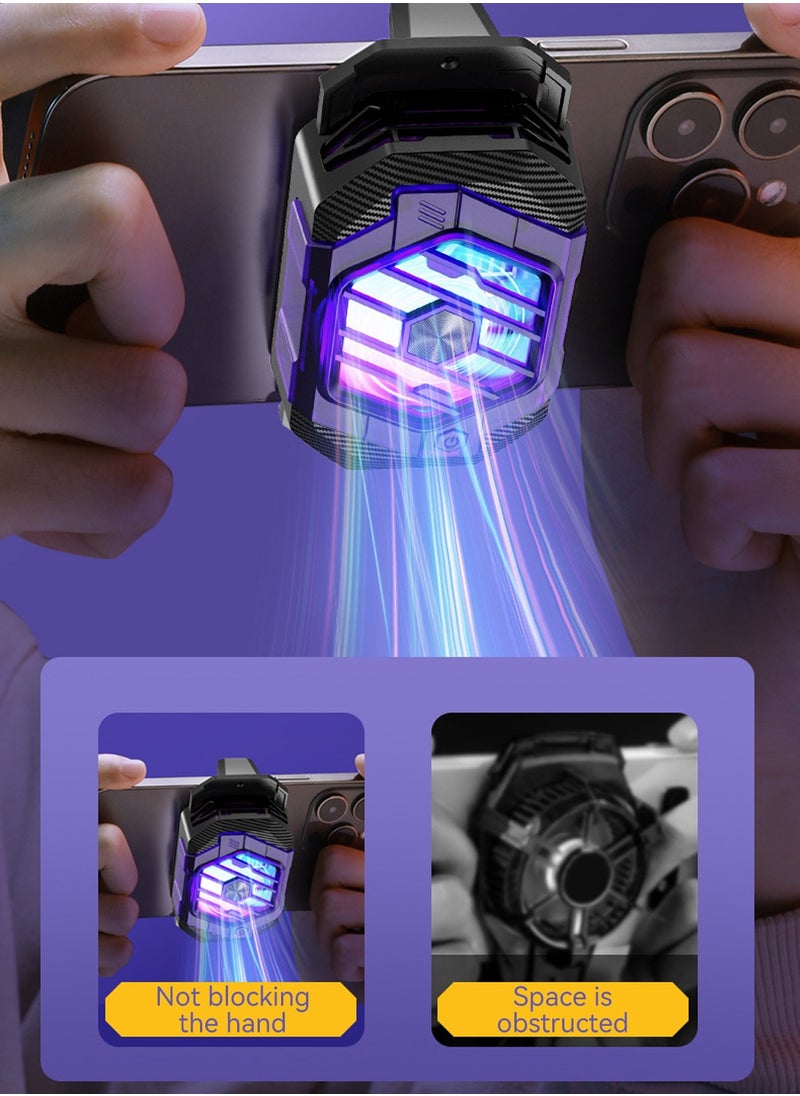 LEOKOR Magnetic Cell Phone Cooler,3S Refrigeration Cold Freezing and Cooling Games are Not stuck,and Semiconductor System,Is Used for Heat Dissipation with Temperature Display,for Gaming,Outdoor Vlog  - Image 4