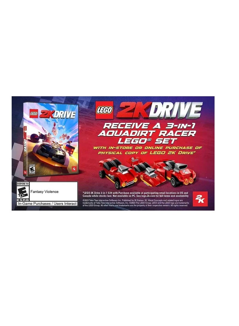 Lego Drive Game And 3 In 1 Aqua Dirt Racer Toy - Racing - playstation_5_ps5