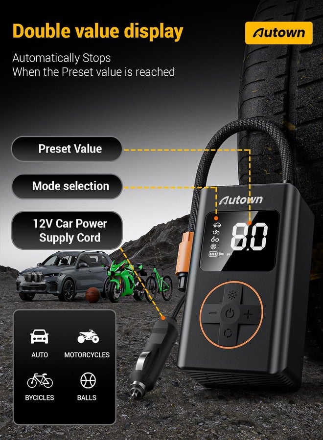 AUTOWN Flat Tire Repair Kit with Air Compressor 54 Pcs for Car, Motorcycle, ATV, Jeep, Truck, Tractor Flat Tire Puncture Repair - Image 3