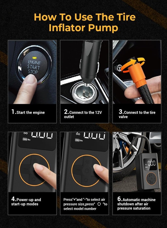 AUTOWN Flat Tire Repair Kit with Air Compressor 54 Pcs for Car, Motorcycle, ATV, Jeep, Truck, Tractor Flat Tire Puncture Repair - Image 4