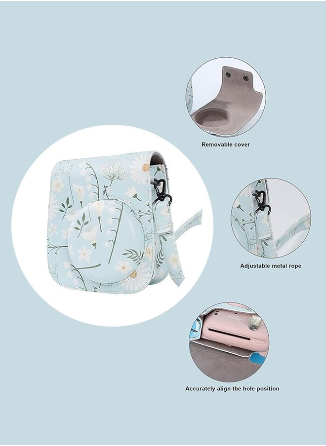 FUJIFILM - Camera Case Compatible with Instax Mini 11 Camera, Floral Pattern Style Camera Carry Bag for Instax Mini 11 - Image 1