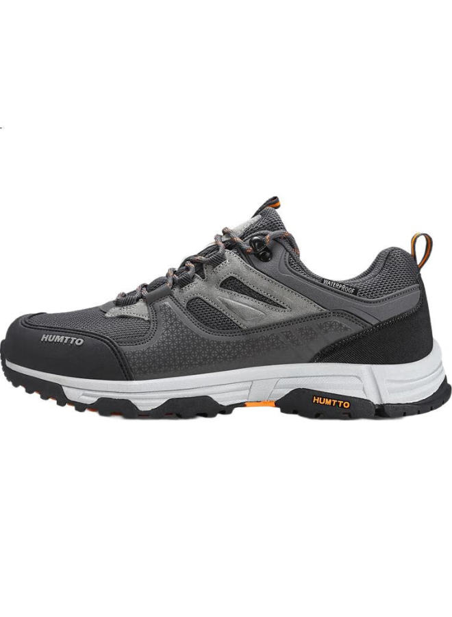 HUMTTO Waterproof Men'S Low-Cut Anti-Slip Hiking Shoes All-Season Outdoor Leisure Men'S Shoes Deep Grey Size 39 - Image 3