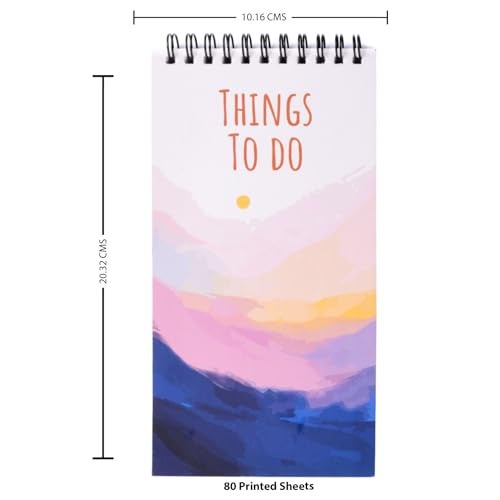 Papboo Easy to Carry To-Do List, Planner, Check list With 80 Printed Sheets Matte Finished Cover (Things Pink) - Image 4