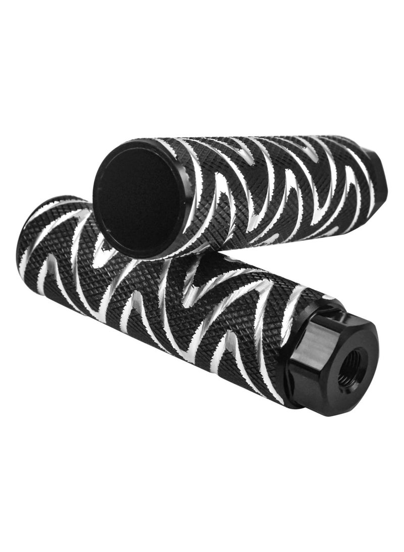 Generic 2pcs BMX Bicycle Pegs for Mountain Bikes, Aluminium Alloy Footrests Non-Slip BMX Stunt Pegs BMX Foot Pedal for 3/8 Inch Axles, Bicycle Accessories  - Image 4