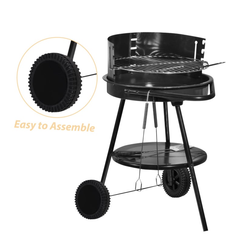 2Pcs Grill Wheels Replacement Kit For Outdoor BBQ Grill And Cooler Cart - Image 4