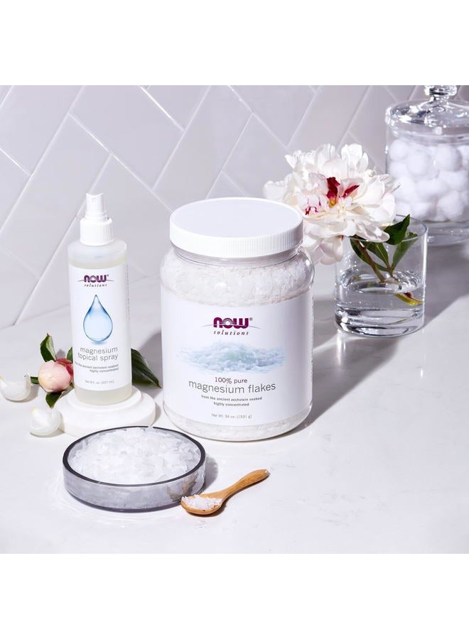 now الحلول، رقائق المغنيسيوم، نقية بنسبة 100%، من قاع البحر القديم في زيششتاين، عالية التركيز، 54 أونصة - Image 5