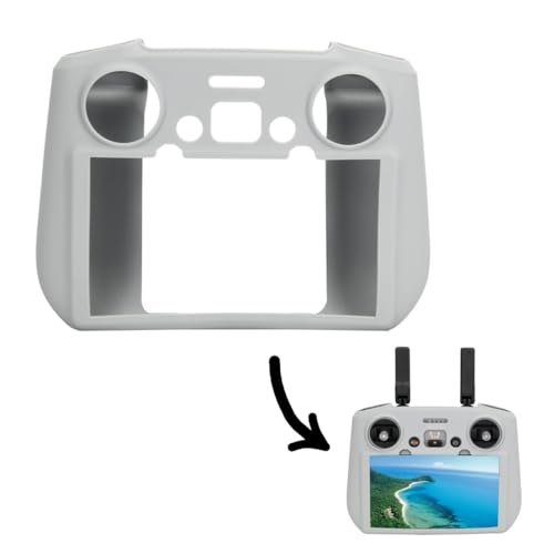 GetZget® Silicone Case for DJI Avata360/ Flip/Mini 4/5 Pro/Mavic Air 3 Rc 2 Remote Protection Cover Anti Slip Scratch Protector RC2 Accessories (Black) - Image 1