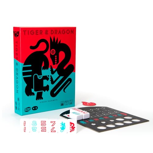 Oink Games Tiger Dragon Japanese Strategy Tile Game 25 Players Ages 8 Portable Travel Game - Image 1