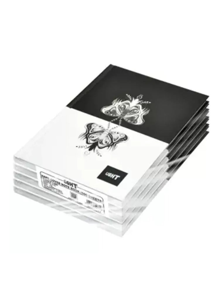 Light Light Hard Cover A4 Single Line Notebook, Pack of 5 Pieces, 100 Sheets - LINBA41803 