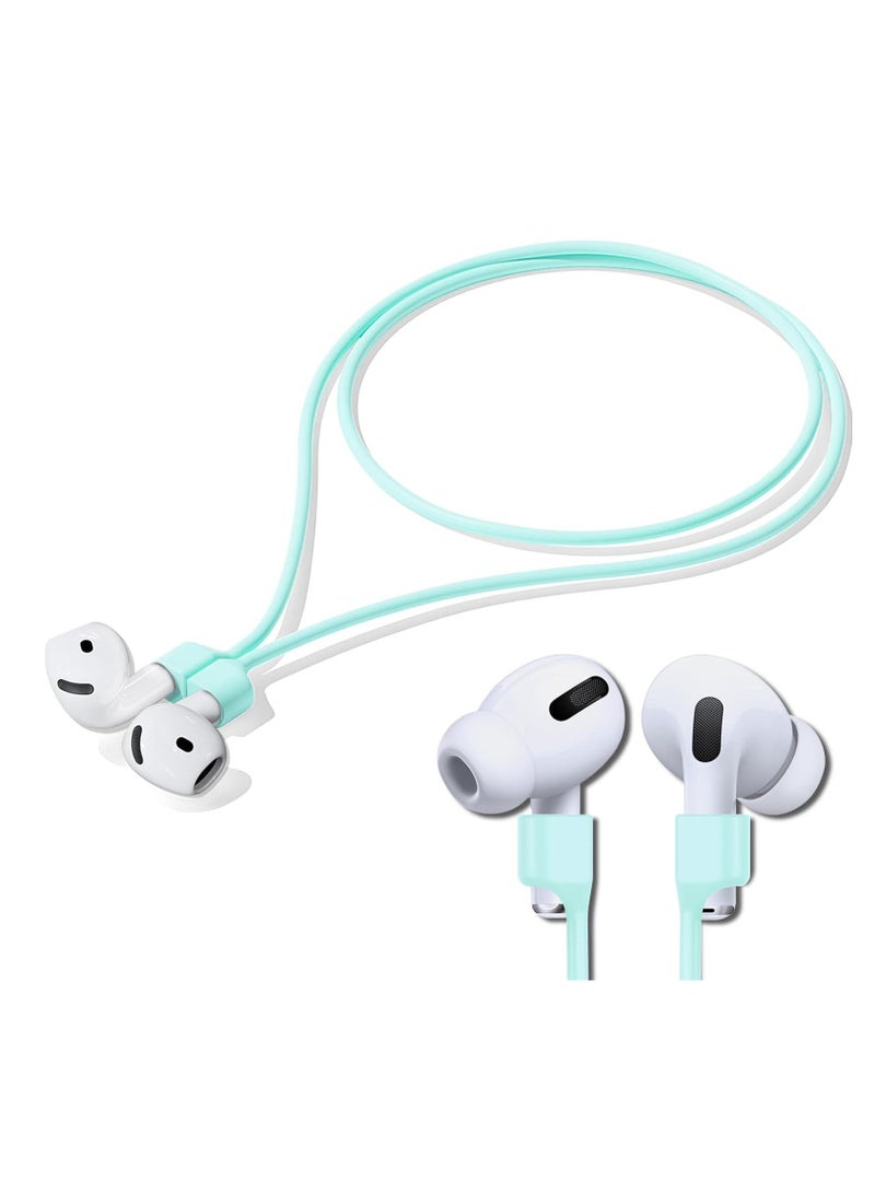 Colorful Magnetic Straps For AirPods Soft Silicone Lanyard Compatible With Airpods - TURQOUISE - Image 1