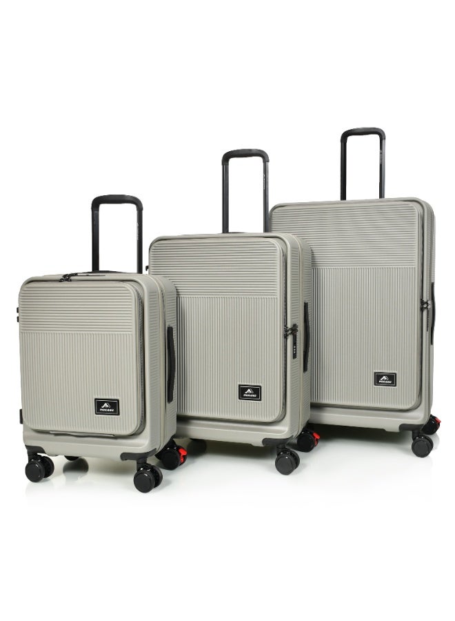 مورانو مجموعة حقائب سفر 3 قطع ( 20"، 24"، 28 بوصة)، حقيبة سفر صلبة من البولي كربونات مع قفل إدارة أمن النقل (أخضر) - Image 2