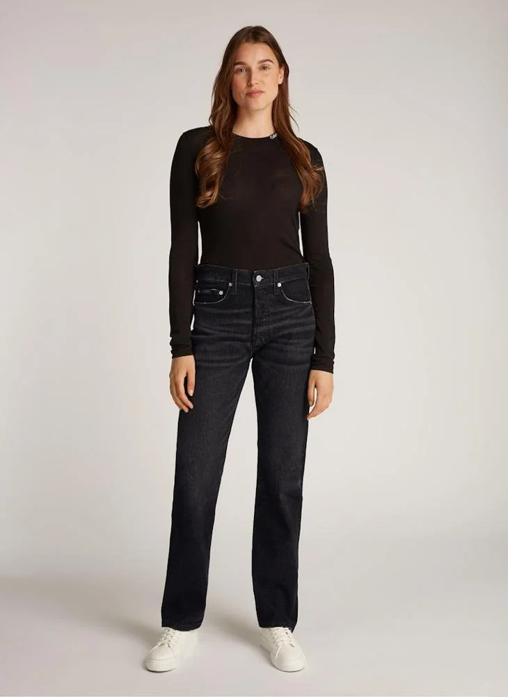 Calvin Klein Jeans Straight Fit Rinse Wash Jeans