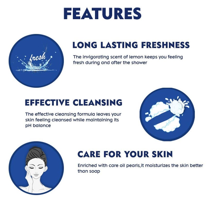 Nivea NIVEA Shower Gel Lemon Oil Body Wash Women 250ml And NIVEA Men Shower Gel Cool Kick Body Wash 250ml - Image 3
