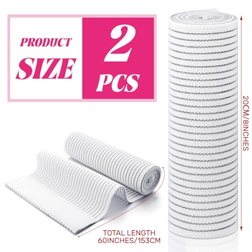 Geiserailie 2 Pcs Chest Compression Wrap Breast Support Band Sports Support Strap Bandage Adjustable Chest Binder for Large Breasted Women Prevent Breast Bounce for Sports RunningWhiteLarge - Image 3