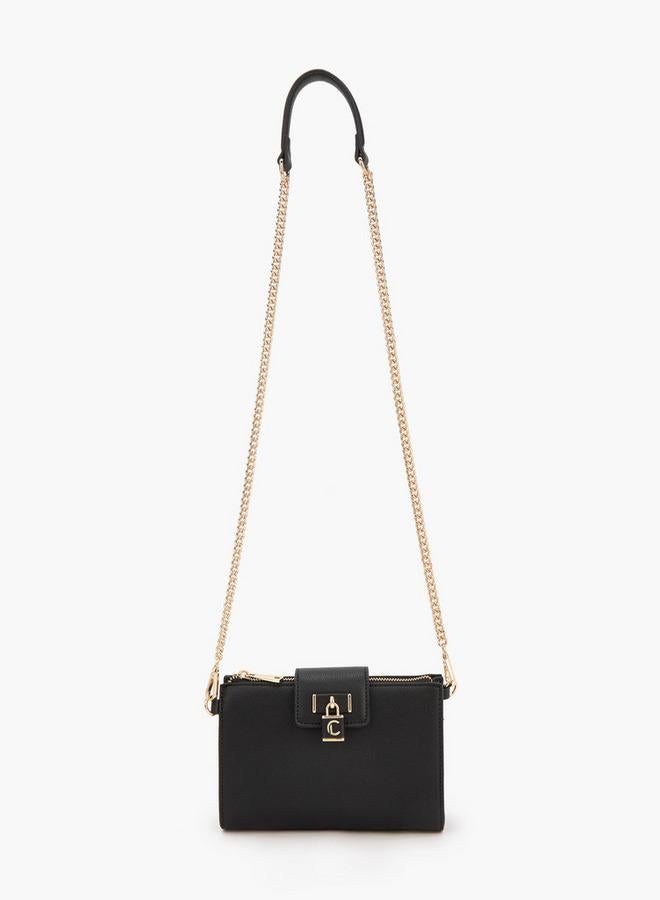 لو كونفورت حقيبة كروس بودي صلبة بحزام سلسلة قابل للفصل - Image 2