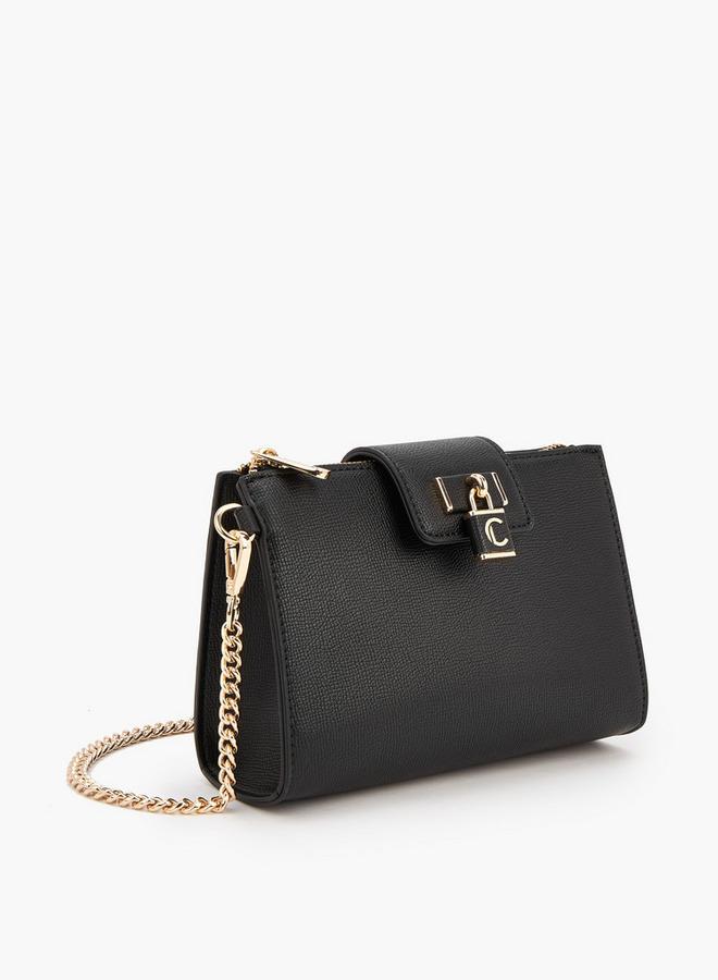 لو كونفورت حقيبة كروس بودي صلبة بحزام سلسلة قابل للفصل - Image 3