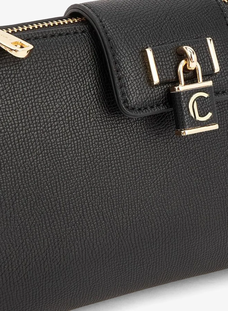 Le Confort BLACK Solid Crossbody Bag with Detachable Chain Strap for Women | Best Price UAE