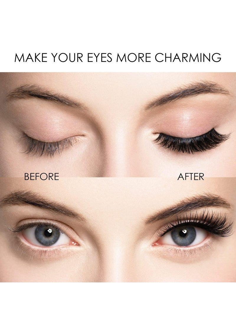 CMGTYYD - Magnetic Eyelashes without Eyeliner -6 Pairs 2 Layers Reusable Magnetic Lashes Without Eyeliner Natural Look,Looking Natural No Glue 3D False Eyelashes Kit, with Applicator Tweezers - Image 1