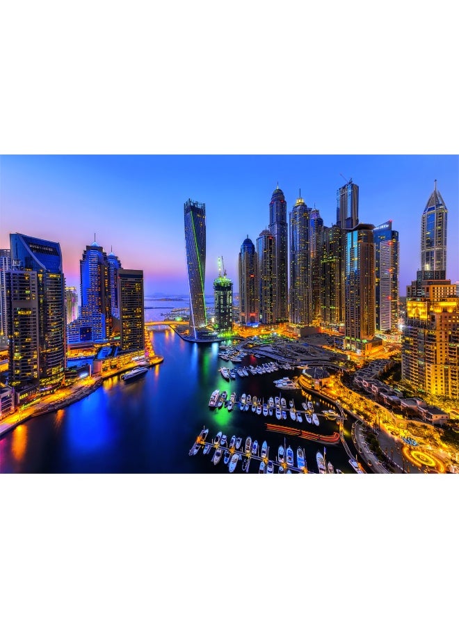 Clementoni Puzzle HQC Dubai Marina+Poster 1000pcs  - Image 3