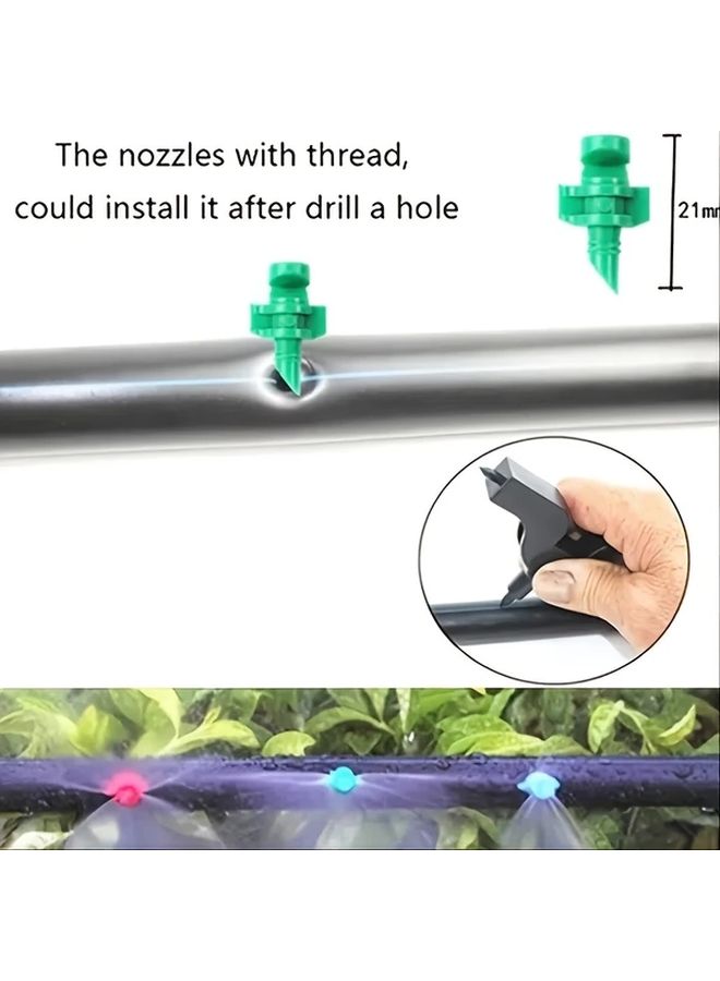 Blue 90 Degree Refraction Nozzle 50pcs for PE Pipe Irrigation Watering - Image 5