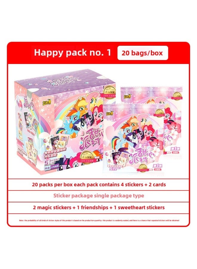 Generic Card Collection Agency Which Magic Child Nao Hai Card Deluxe Edition 2 Yuan Package Genuine Animation Movie Collection Card Whole Box-Color:5 Yuan★Pony Sticker★Happy Bag★20 Packs In A Box - Image 1