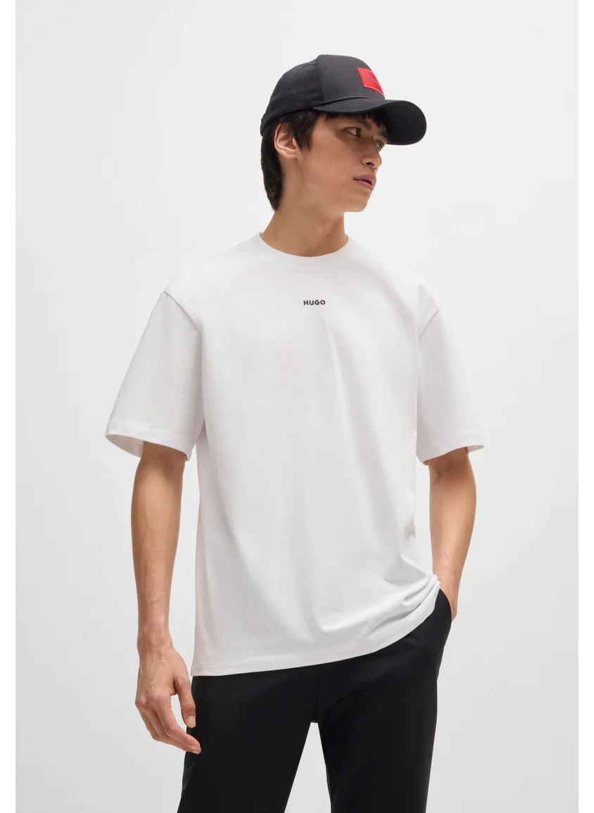 هوجو Relaxed-fit T-shirt in cotton with logo print