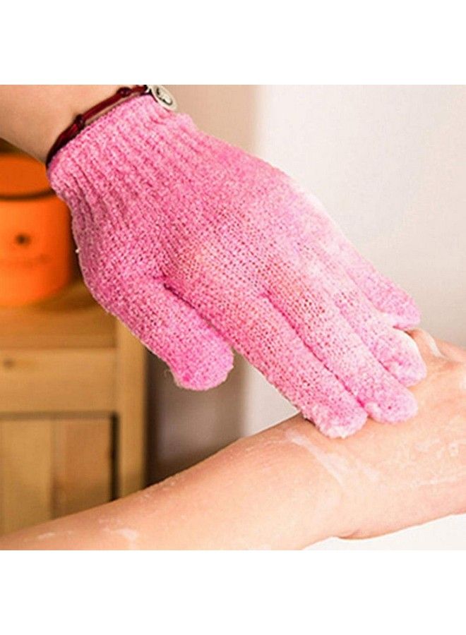 Right Products 2 Pair Bath Gloves Spa Massage Body Scrubber Cleaner ; Exfoliating Polyester Pouf Scrubber Sponge Pad Mitt Glove ; Body Scrubbing Gloves - Image 5