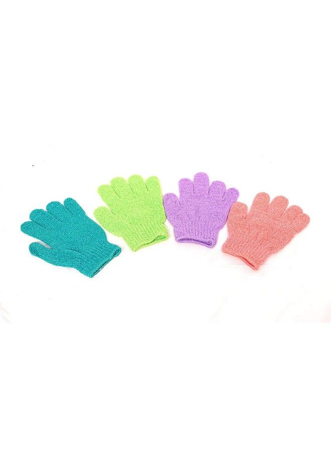 Right Products 2 Pair Bath Gloves Spa Massage Body Scrubber Cleaner ; Exfoliating Polyester Pouf Scrubber Sponge Pad Mitt Glove ; Body Scrubbing Gloves - Image 3