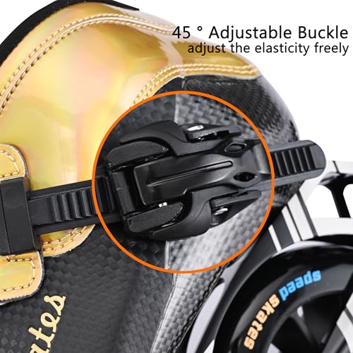 SLJJLHX Inline Speed Skates for Men Women,Professional Carbon Fibre Roller Skates Blades Adult Male Female, High Performance Racing Skates for Marathon Racing & Outdoor Fitness,Black - Image 4
