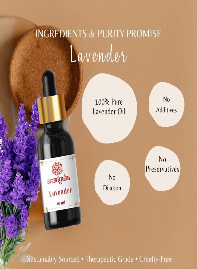 Aranyaka Pure Lavender Essential Oil, 10 ml, Therapeutic Grade, For Aromatherapy, Sleep and Stress Relief - Image 4