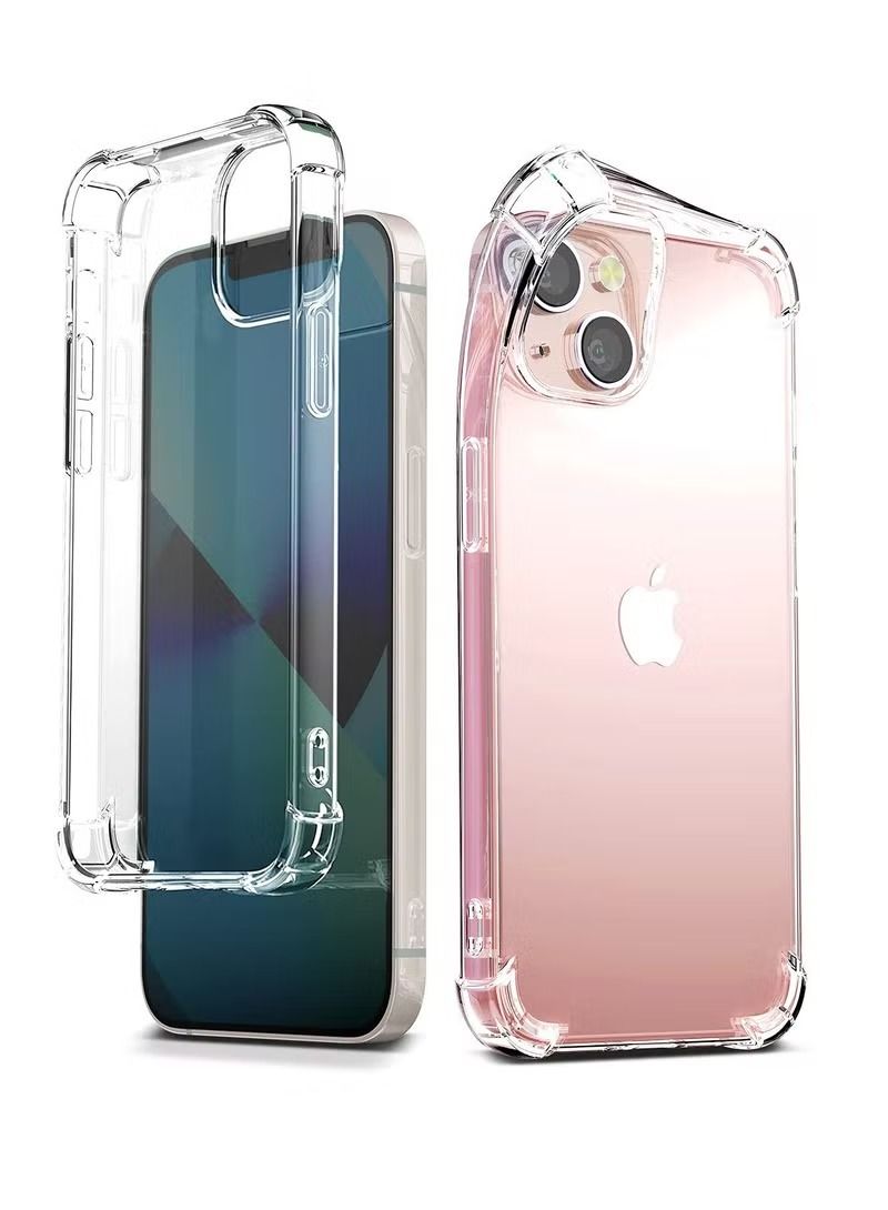 IAF Clear Case Compatible with iPhone 14 Transparent Cover TPU Protective Case with 4 Corners Bumper Shockproof Soft Scratch-Resistant Anti-Drop Slim Thin Case for iPhone 14 6.1 Inch Transparent - Image 1
