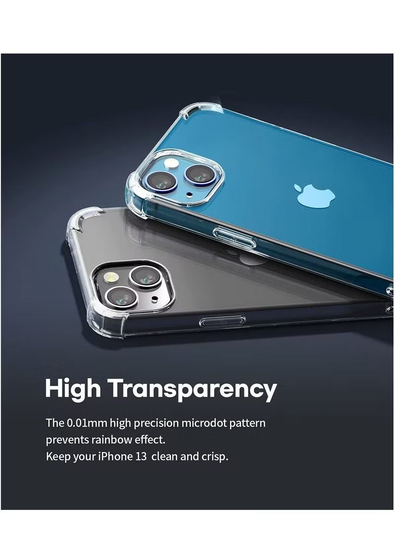 IAF Clear Case Compatible with iPhone 14 Transparent Cover TPU Protective Case with 4 Corners Bumper Shockproof Soft Scratch-Resistant Anti-Drop Slim Thin Case for iPhone 14 6.1 Inch Transparent - Image 3