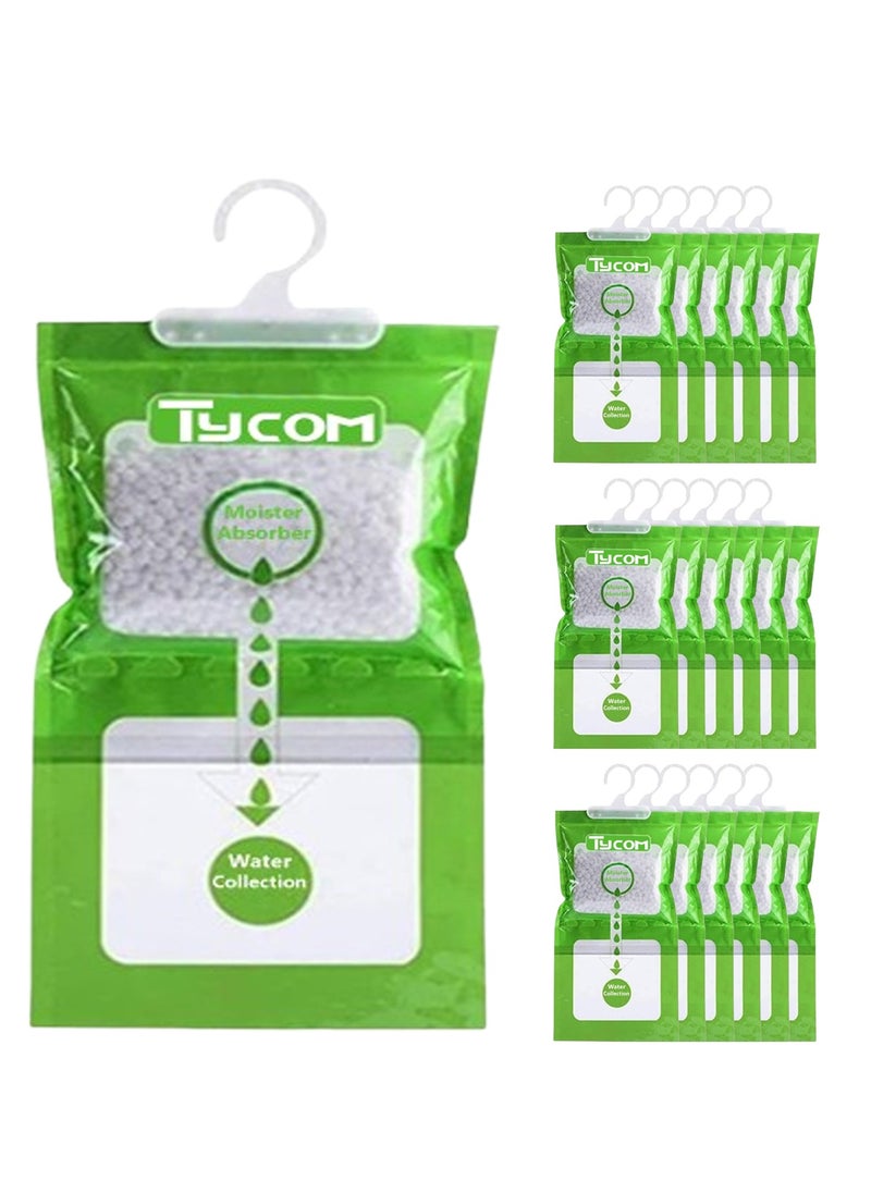 TYCOM - Deodorizer, Hanging Humidity Packs for Effectively Absorbing Excess Moisture, Closet Dehumidifiers & Odor Removers for Home & Car - 18Pcs - Image 1