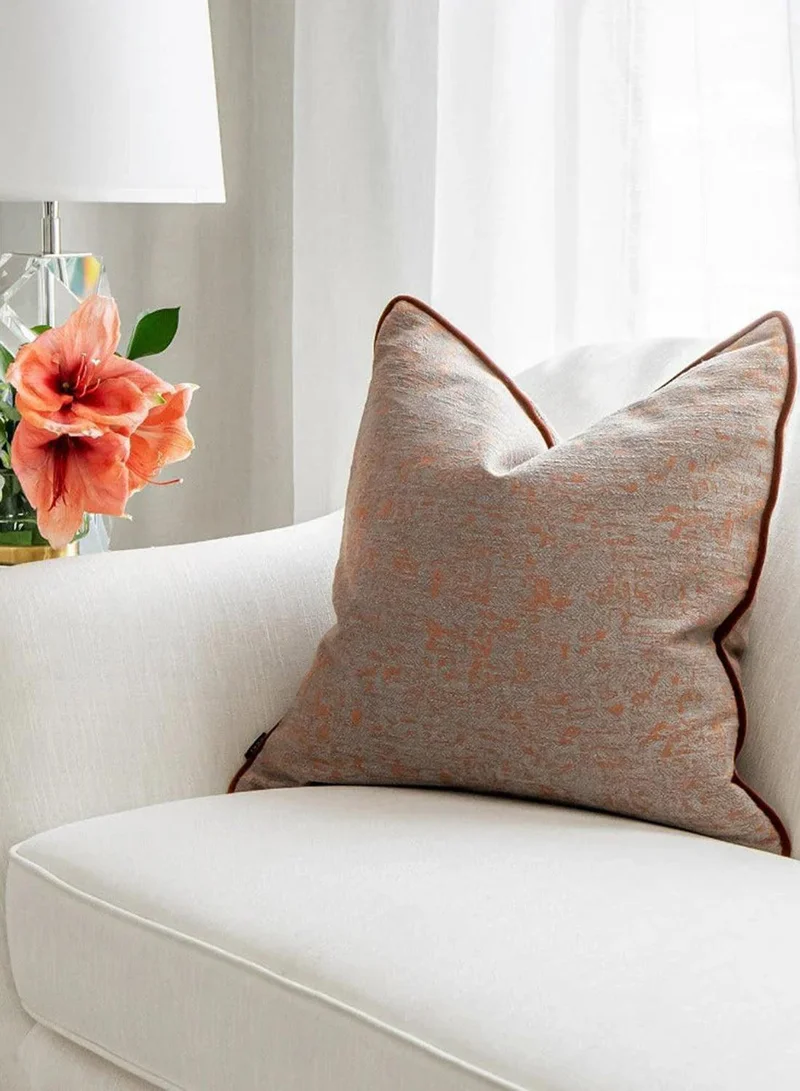 KNOT HOME Cushion Hazel Tangelo (with filler) Pillow Knot Home Cover Set for Modern Sofa Contemporary Living Room Bedroom and Office Soft Washable