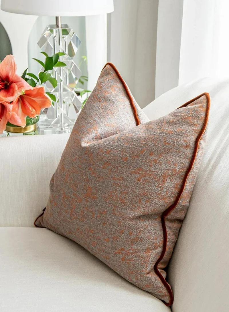 KNOT HOME Cushion Hazel Tangelo (with filler) Pillow Knot Home Cover Set for Modern Sofa Contemporary Living Room Bedroom and Office Soft Washable