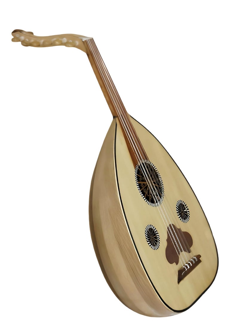 Handmade Classic Egyptian Arabic Oud 9 Strings – Entry Level Study Oud Lute for Students & Beginners Educational Musical Instrument - Image 1